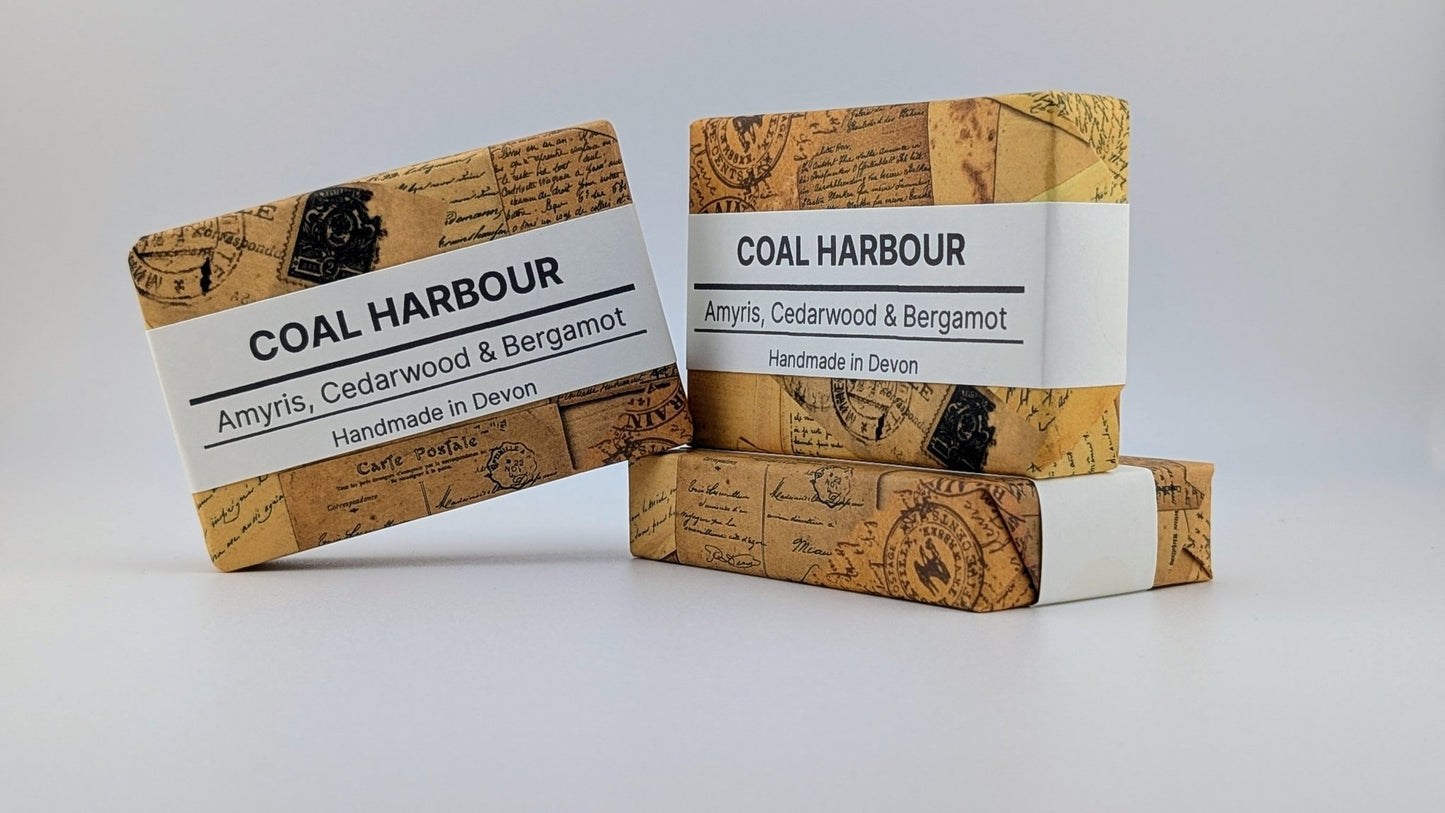 Amyris, Cedarwood & Bergamot Hair and Body Bar 100g - Coal Harbour