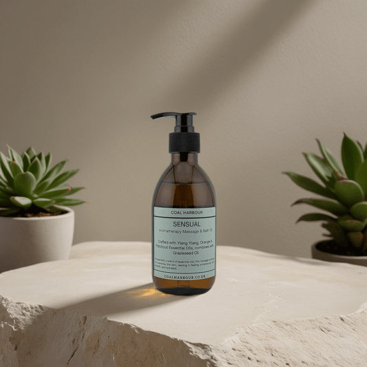 Aromatherapy Massage and Bath Oil - Sensual with Ylang Ylang, Orange & Patchouli Essential Oils - Coal Harbour