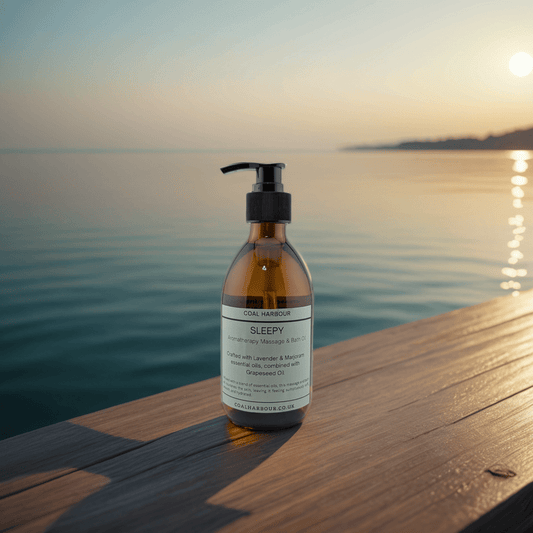 Aromatherapy Massage and Bath Oil - Sleepy With Lavender & Marjoram Essential Oils - Coal Harbour