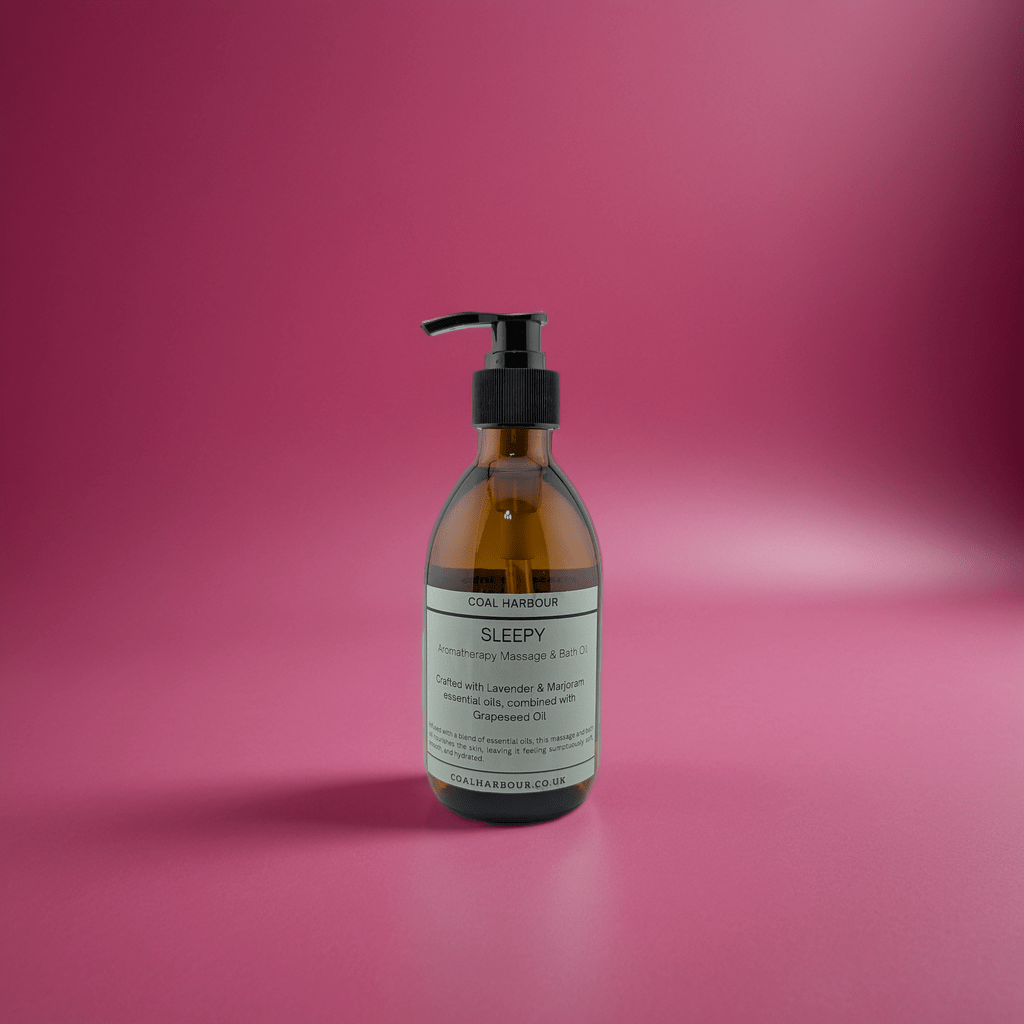 Aromatherapy Massage and Bath Oil - Sleepy With Lavender & Marjoram Essential Oils - Coal Harbour