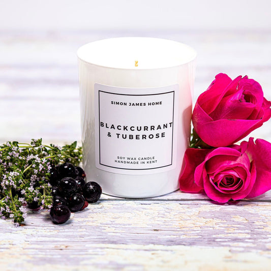Blackcurrant & Tuberose Handmade Soy Wax Candle - Coal Harbour