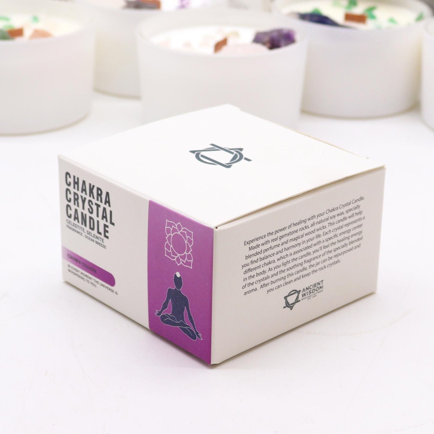 Chakra Crystal Candles - Crown Chakra - Coal Harbour