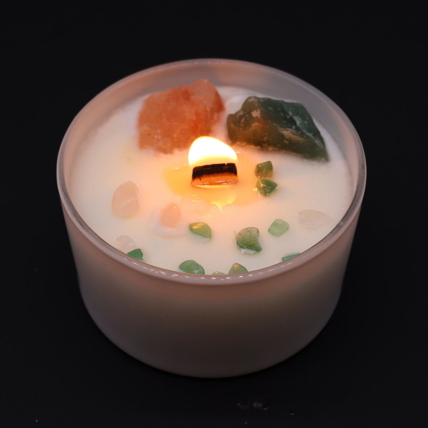Chakra Crystal Candles - Heart Chakra - Coal Harbour