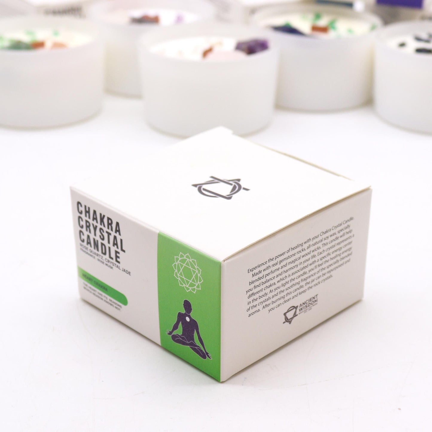 Chakra Crystal Candles - Heart Chakra - Coal Harbour