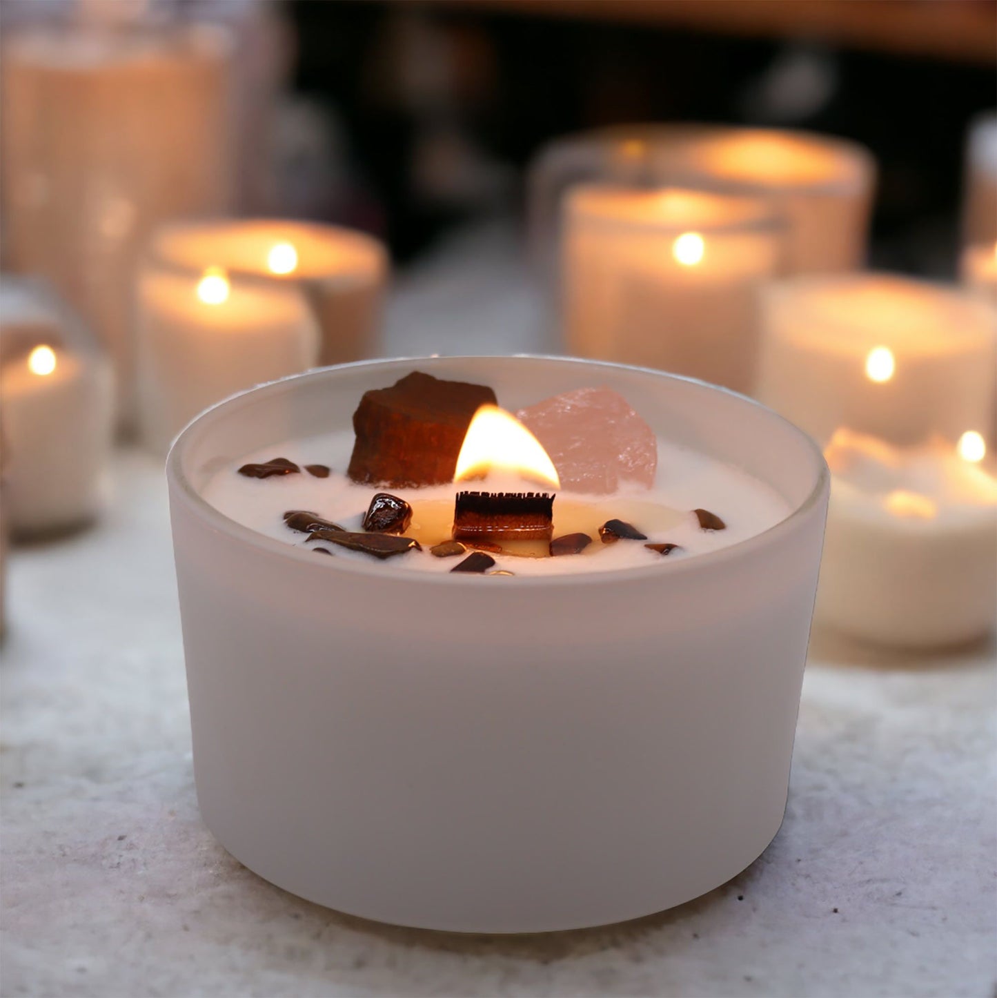 Chakra Crystal Candles - Sacred Chakra - Coal Harbour