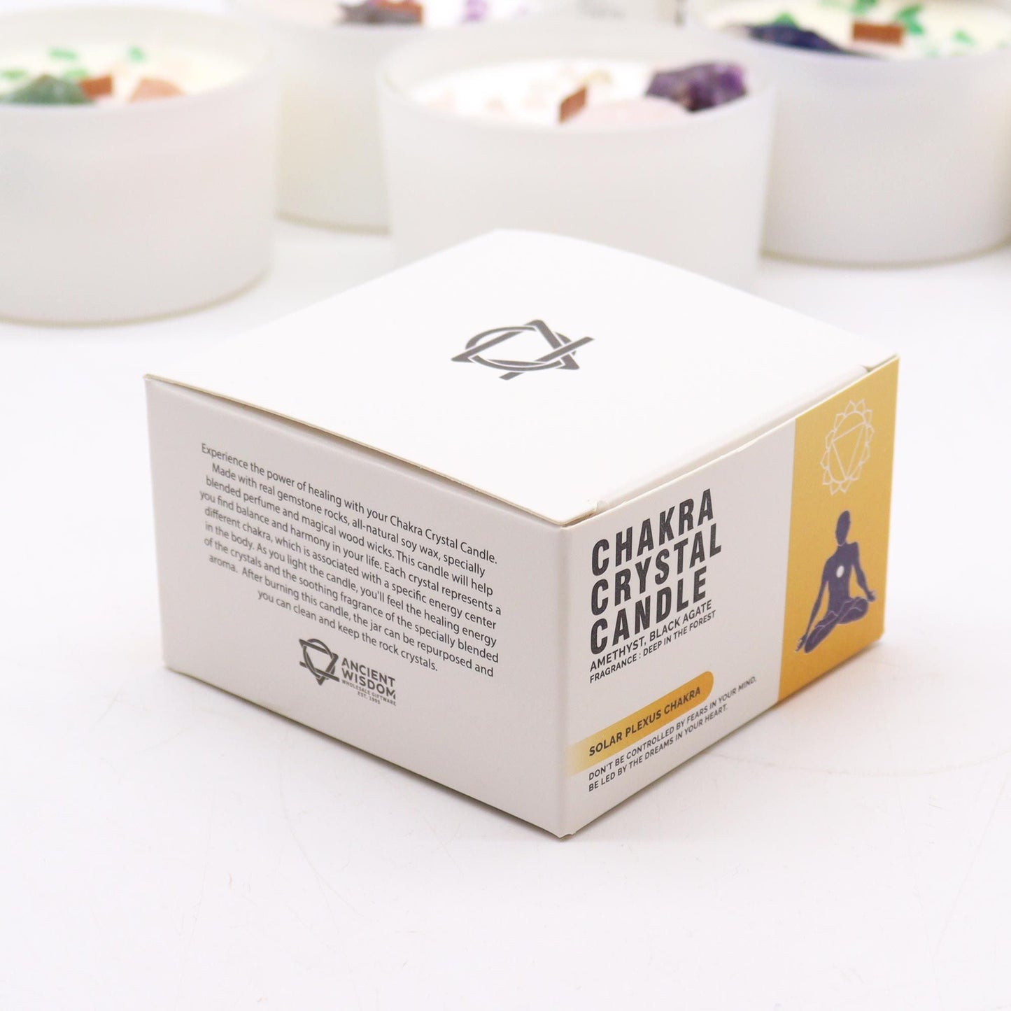 Chakra Crystal Candles - Solar Plexus Chakra - Coal Harbour
