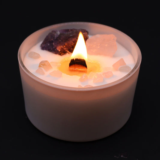 Chakra Crystal Candles - Third Eye Chakra - Coal Harbour