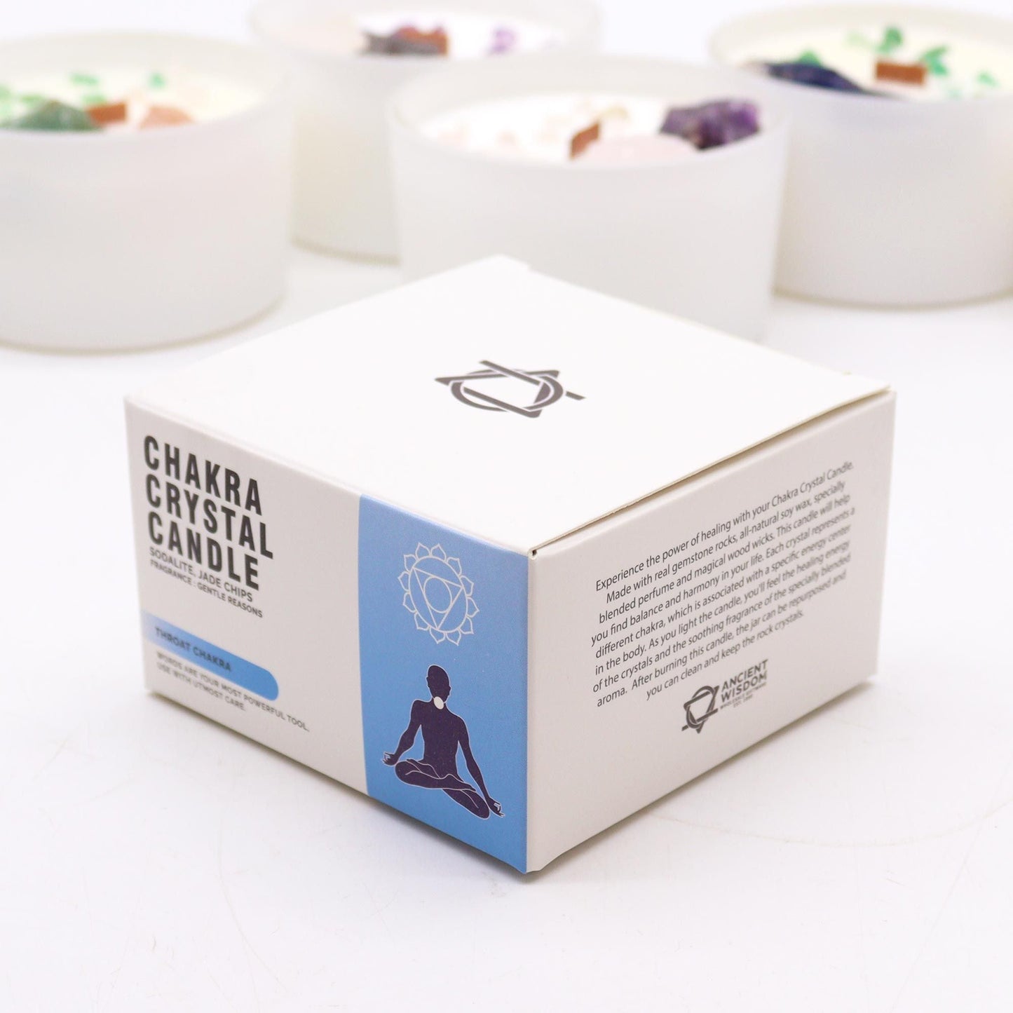 Chakra Crystal Candles - Throat Chakra - Coal Harbour