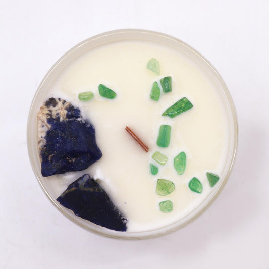 Chakra Crystal Candles - Throat Chakra - Coal Harbour