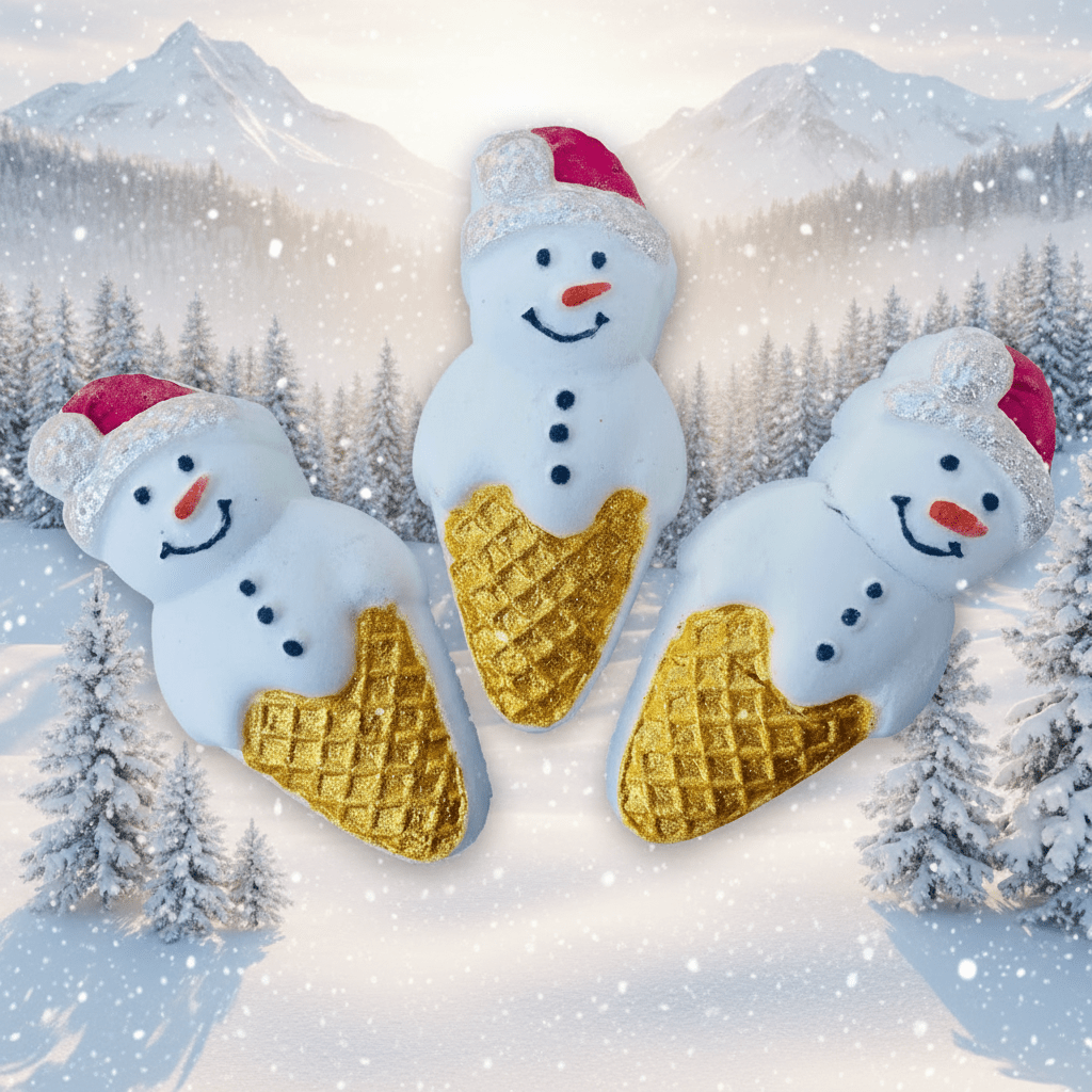 Christmas Santa Snow Cone Rainbow Bath Bomb - Coal Harbour