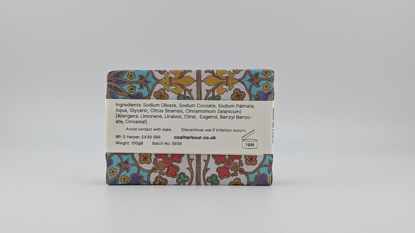 Cinnamon & Orange 100g Soap Bar - Coal Harbour