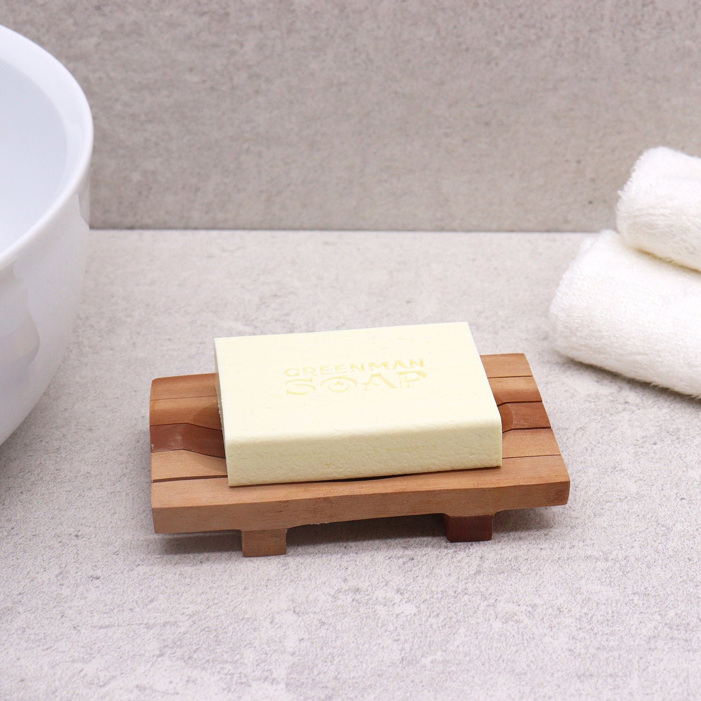 Classic Mahogany Soap Dish - Grid Drainer - Coal Harbour