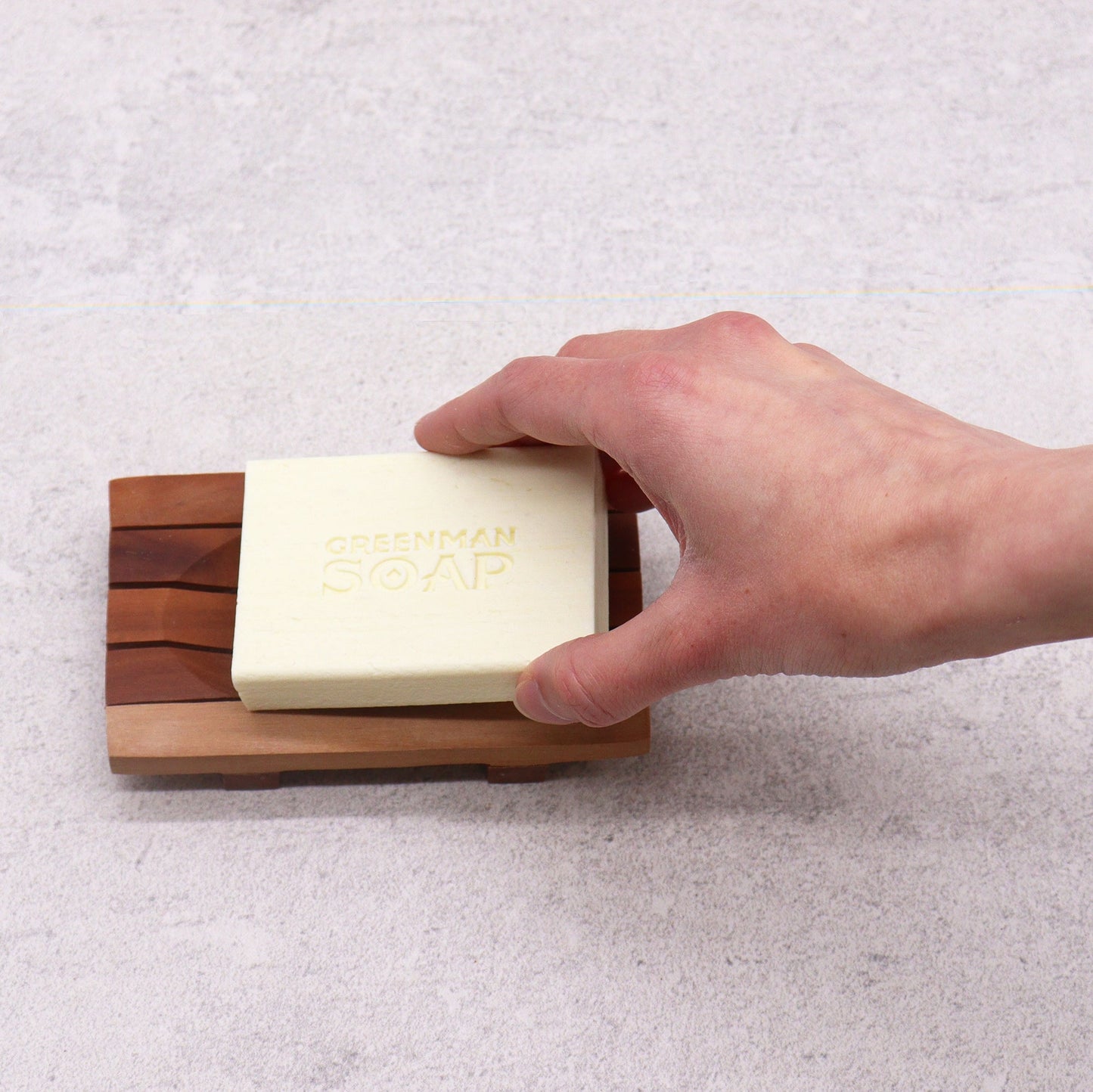 Classic Mahogany Soap Dish - Grid Drainer - Coal Harbour