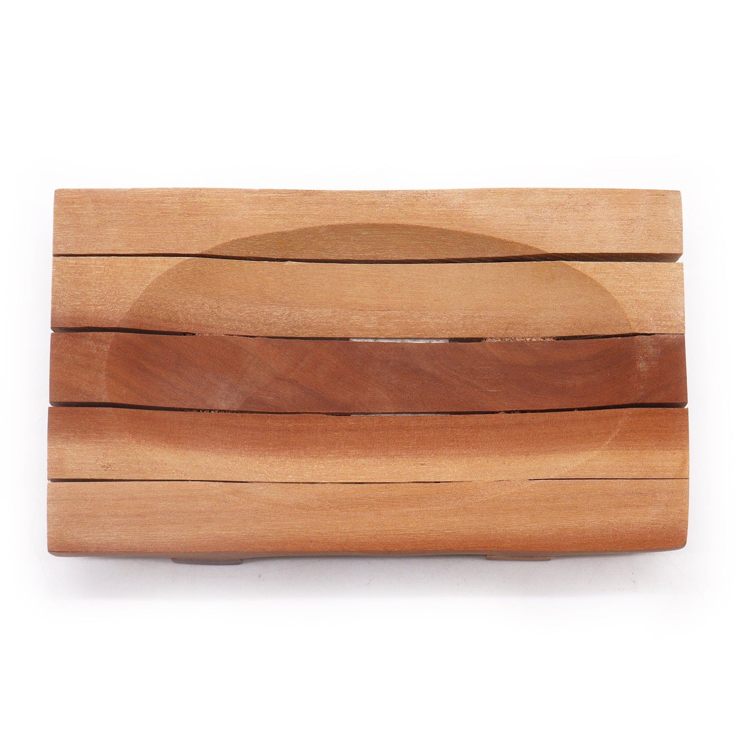 Classic Mahogany Soap Dish - Grid Drainer - Coal Harbour