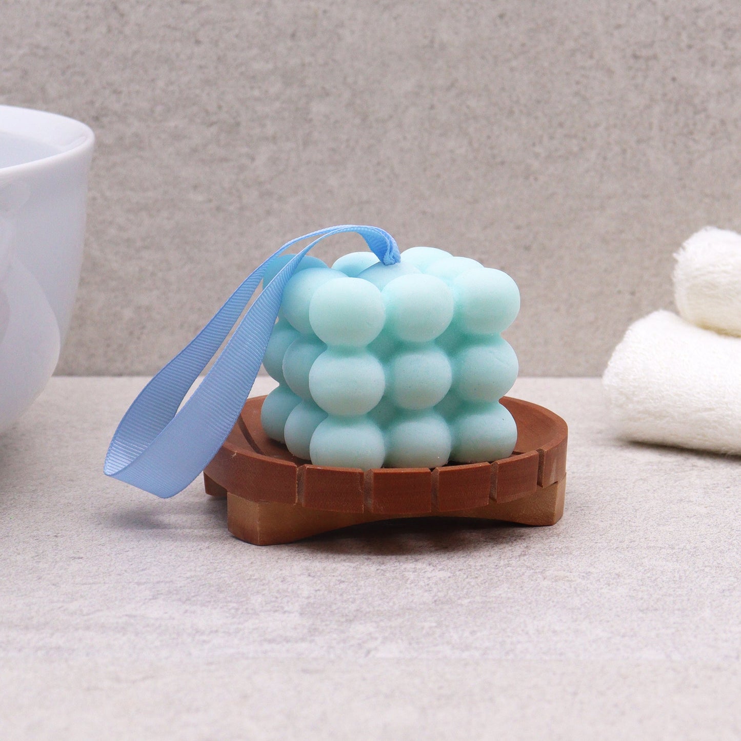 Classic Mahogany Soap Dish - Round - Coal Harbour