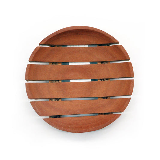 Classic Mahogany Soap Dish - Round - Coal Harbour