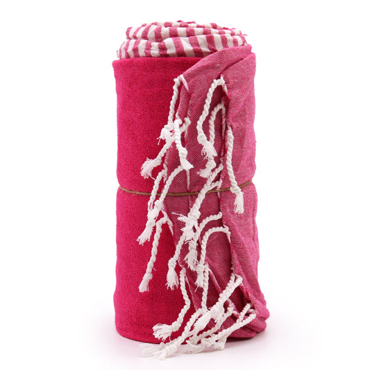 Cotton Pareo Towel - Hot Pink - Coal Harbour