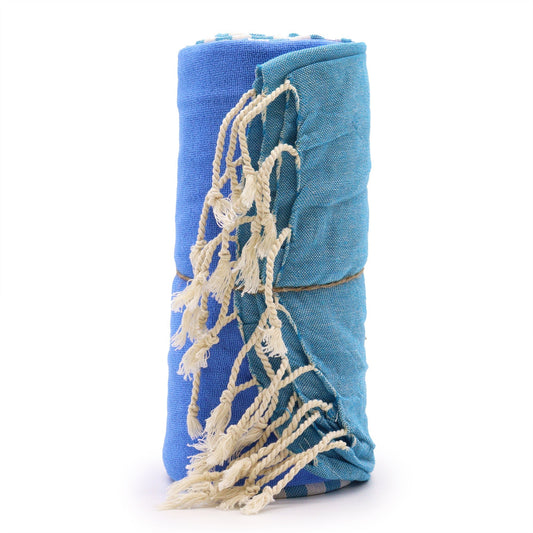 Cotton Pareo Towel - Sky Blue - Coal Harbour