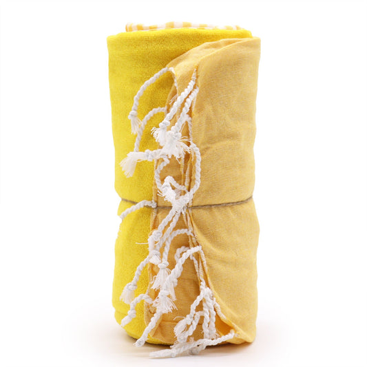 Cotton Pareo Towel - Sunny Yellow - Coal Harbour