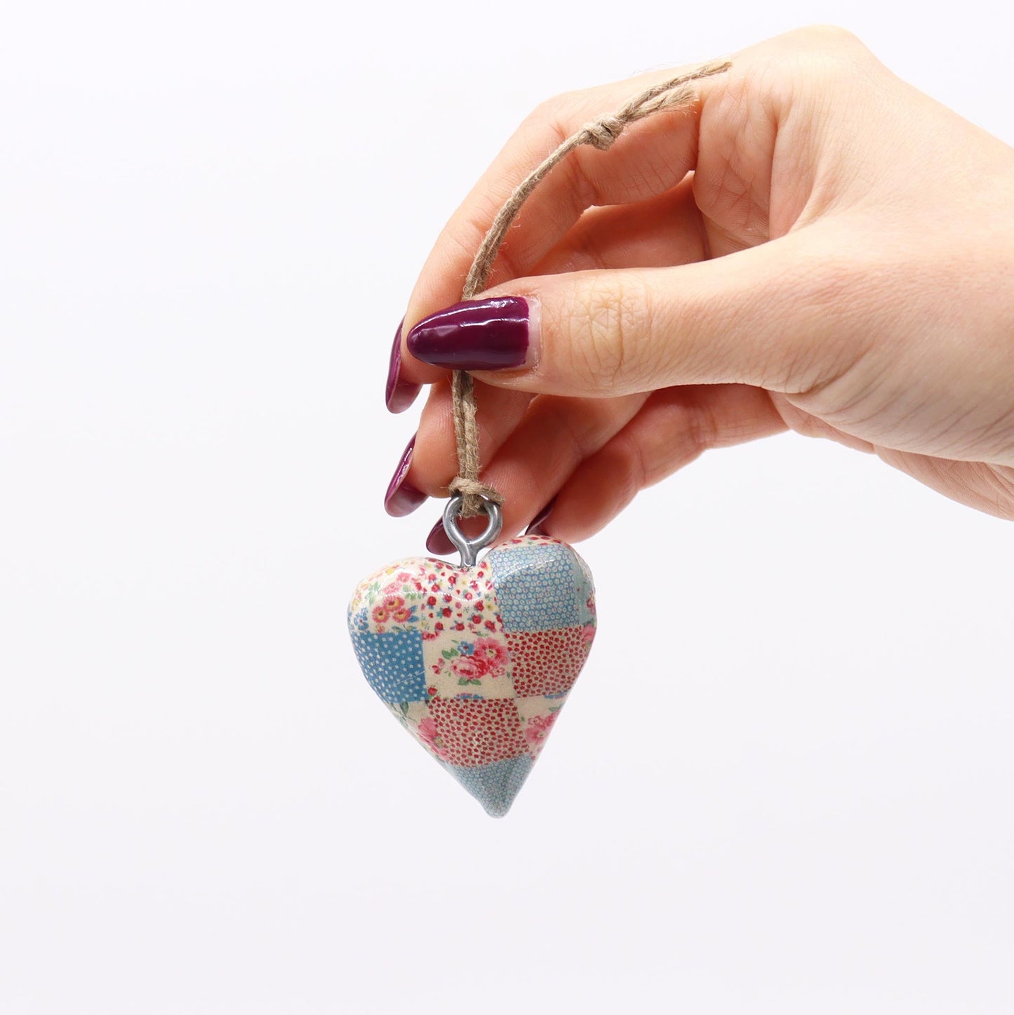 Decorative Mango Wood Enamel Hearts - Coal Harbour