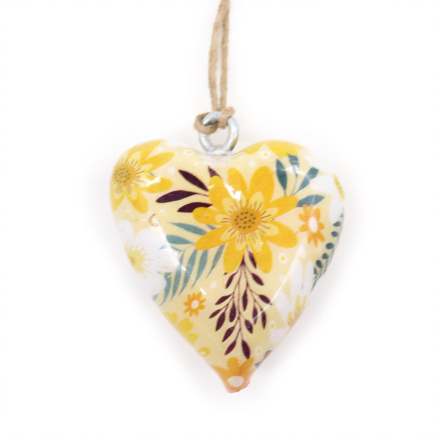 Decorative Mango Wood Enamel Hearts - Coal Harbour