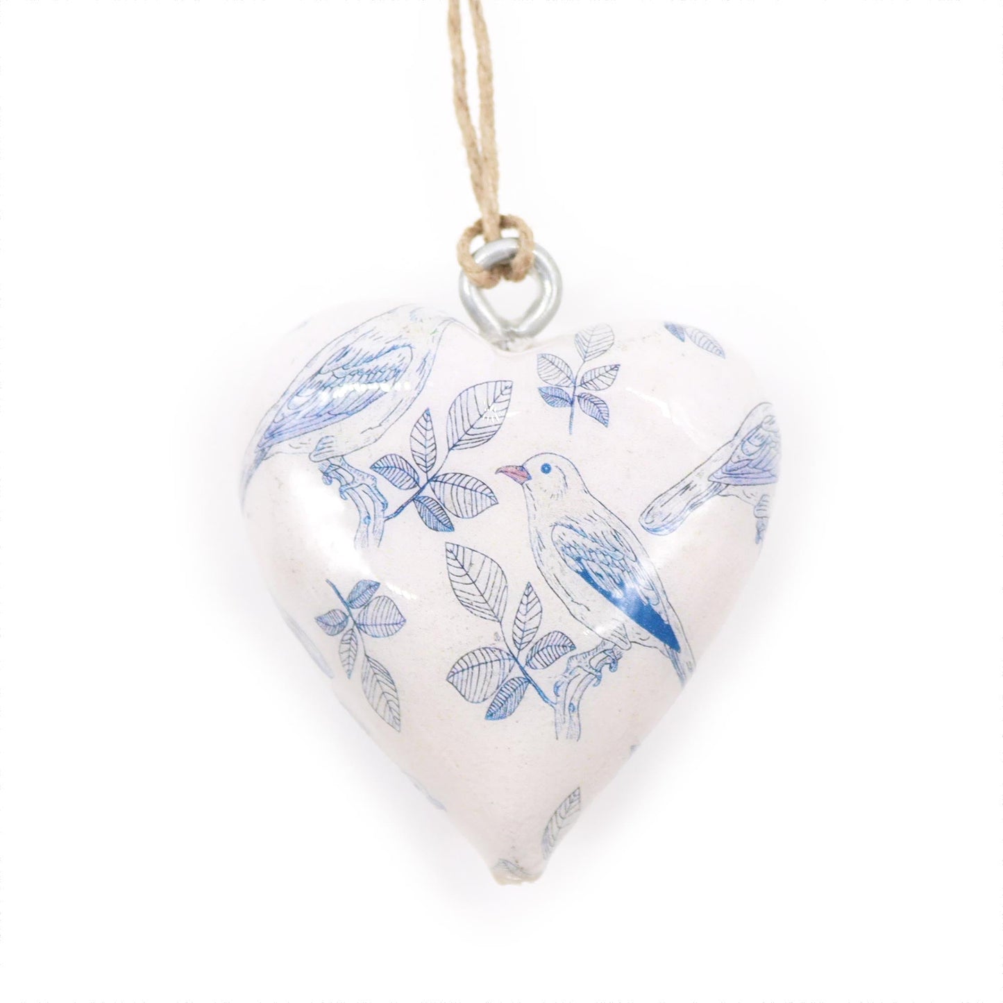 Decorative Mango Wood Enamel Hearts - Coal Harbour