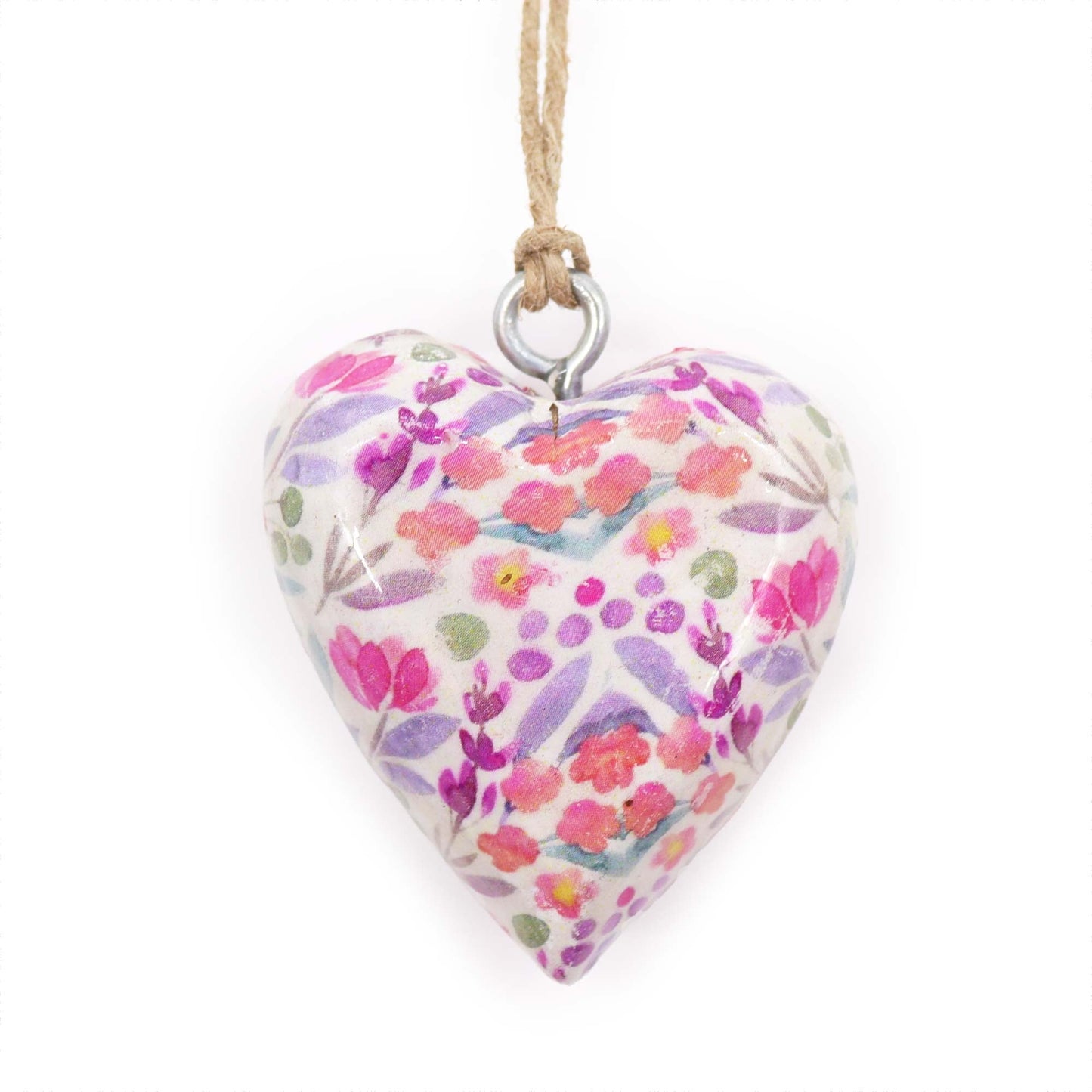 Decorative Mango Wood Enamel Hearts - Coal Harbour