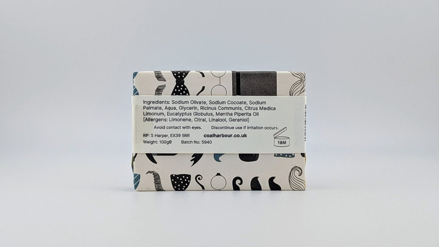 Eucalyptus Lemon and Mint 100g Shave Bar - Coal Harbour