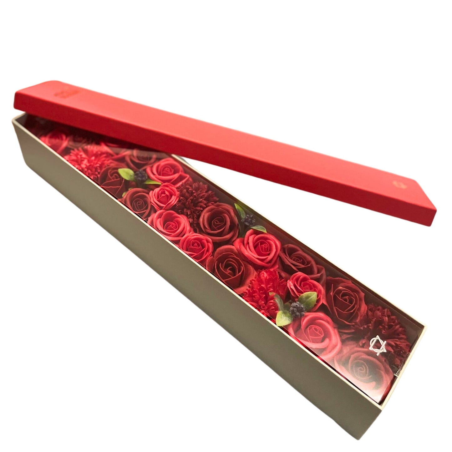 Extra Long Red Roses Soap Flowers Gift Box - Coal Harbour