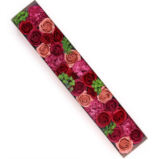 Extra Long Vintage Roses Soap Flowers Gift Box - Coal Harbour