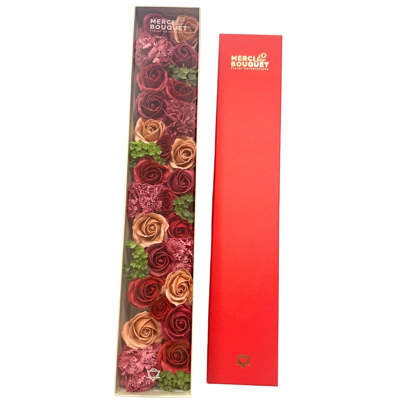 Extra Long Vintage Roses Soap Flowers Gift Box - Coal Harbour