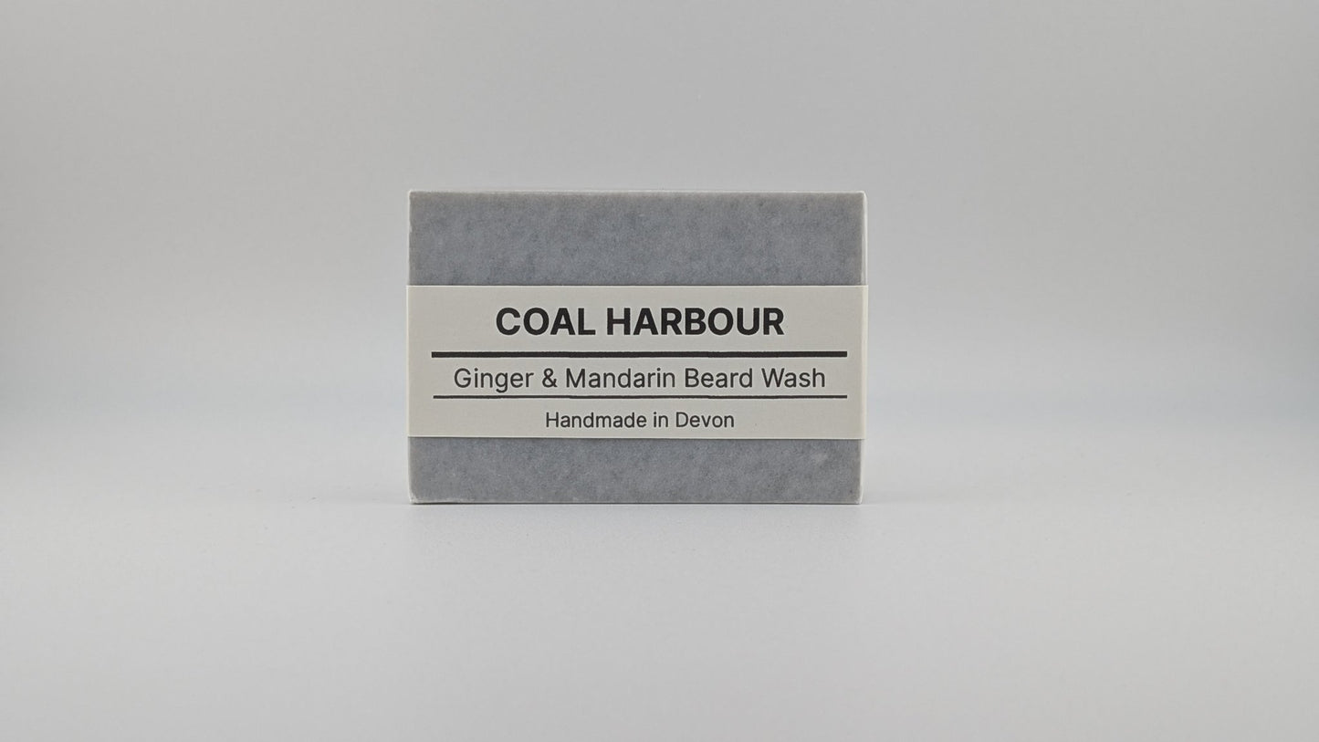 Ginger, Mandarin & Dead Sea Mud 100g Beard Wash Bar - Coal Harbour