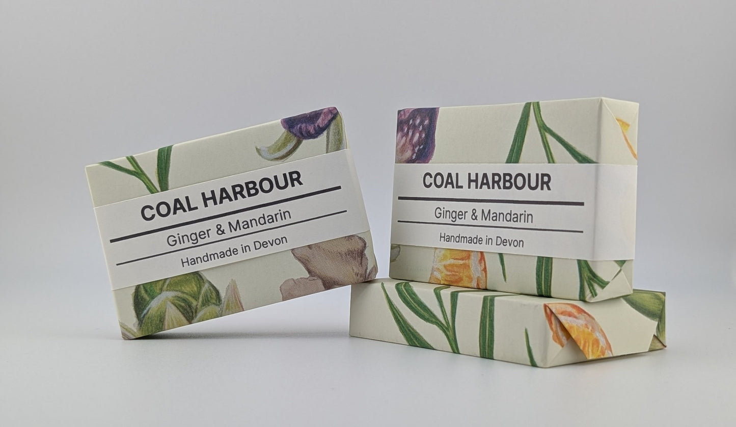 Ginger, Mandarin & Dead Sea Mud 100g Soap Bar - Coal Harbour