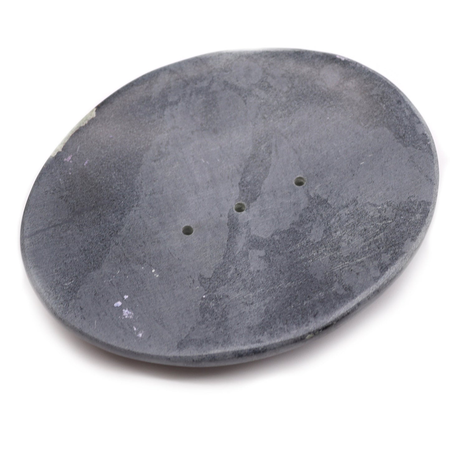 Grey Soapstone Soap Dish - Classic Oval - Coal Harbour