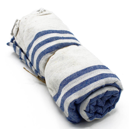Hammam Spa Towel - Ocean Blue - Coal Harbour