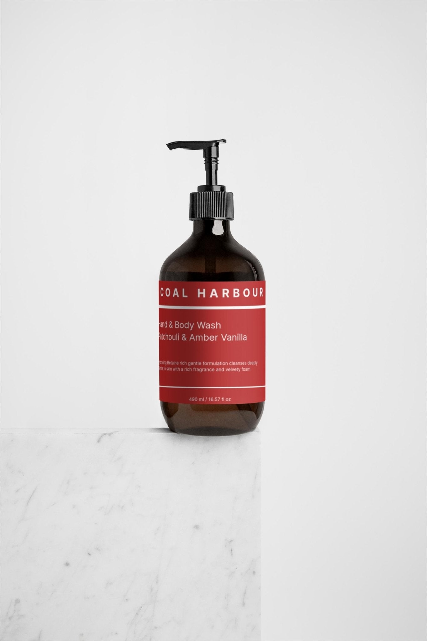 Hand & Body Wash - Patchouli & Amber Vanilla 490ml - Coal Harbour