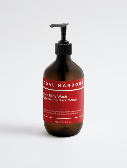 Hand & Body Wash - Peppermint & Dark Cedar 490ml - Coal Harbour