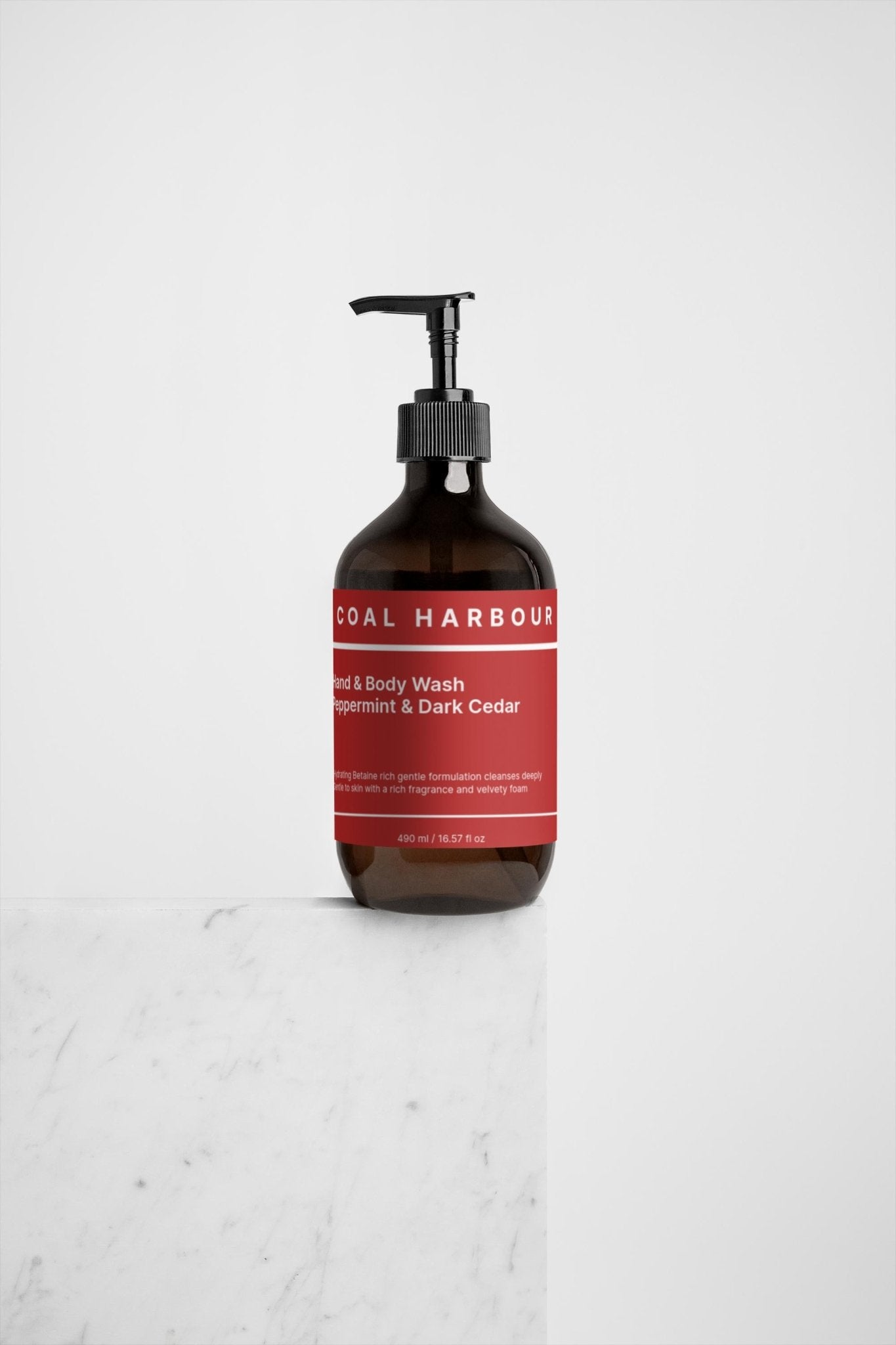 Hand & Body Wash - Peppermint & Dark Cedar 490ml - Coal Harbour