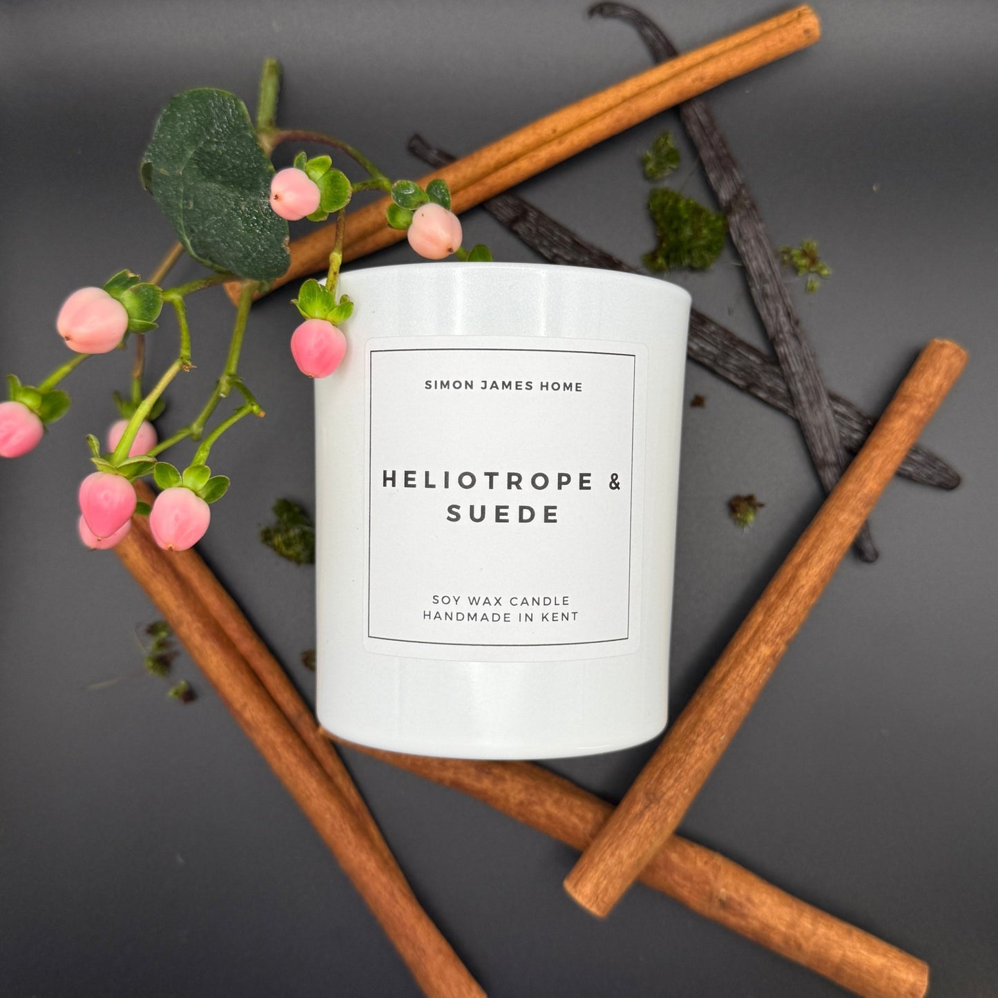 Heliotrope & Suede Handmade Soy Wax Candle - Coal Harbour
