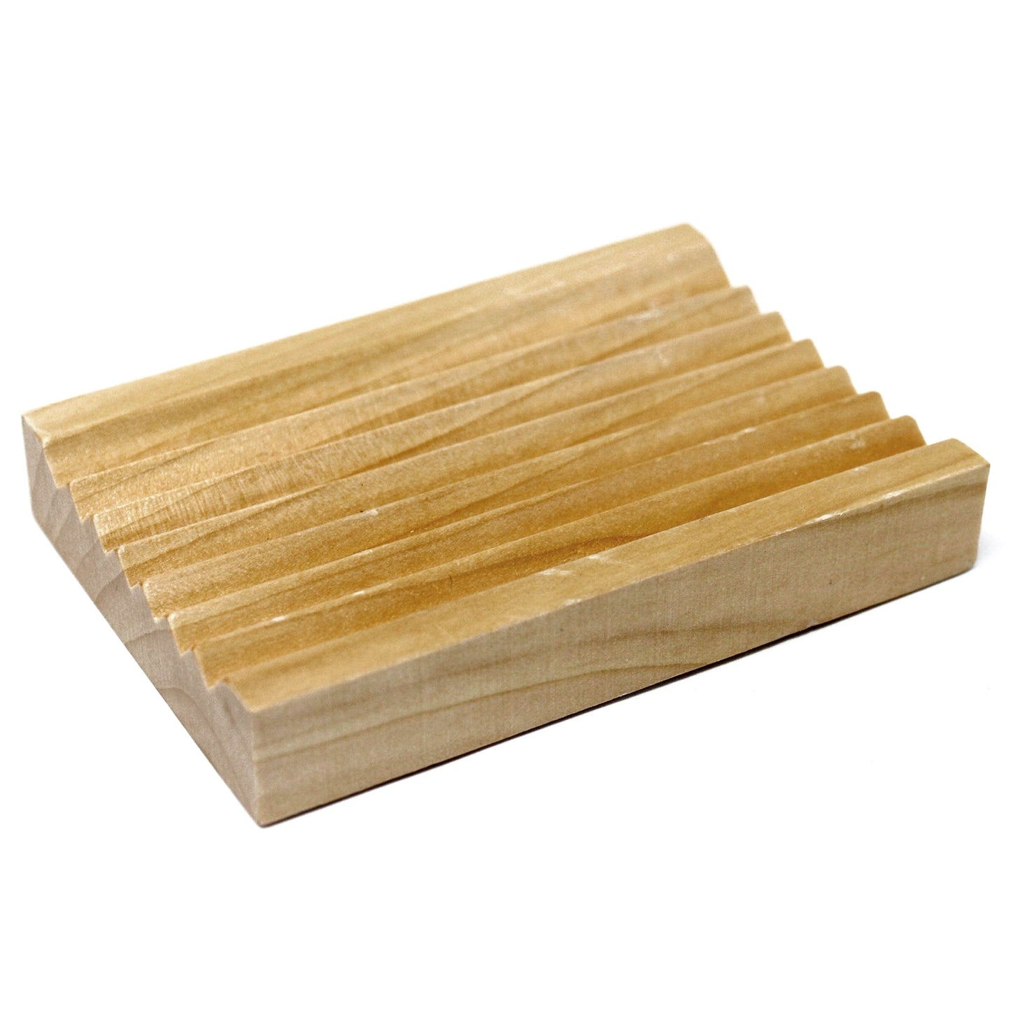 Hemu Wood Soap Dish - Groovy - Coal Harbour