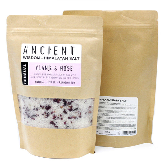 Himalayan Bath Salt Blend - Sensual: Ylang Ylang Essential Oils + Coconut Oil - Coal Harbour