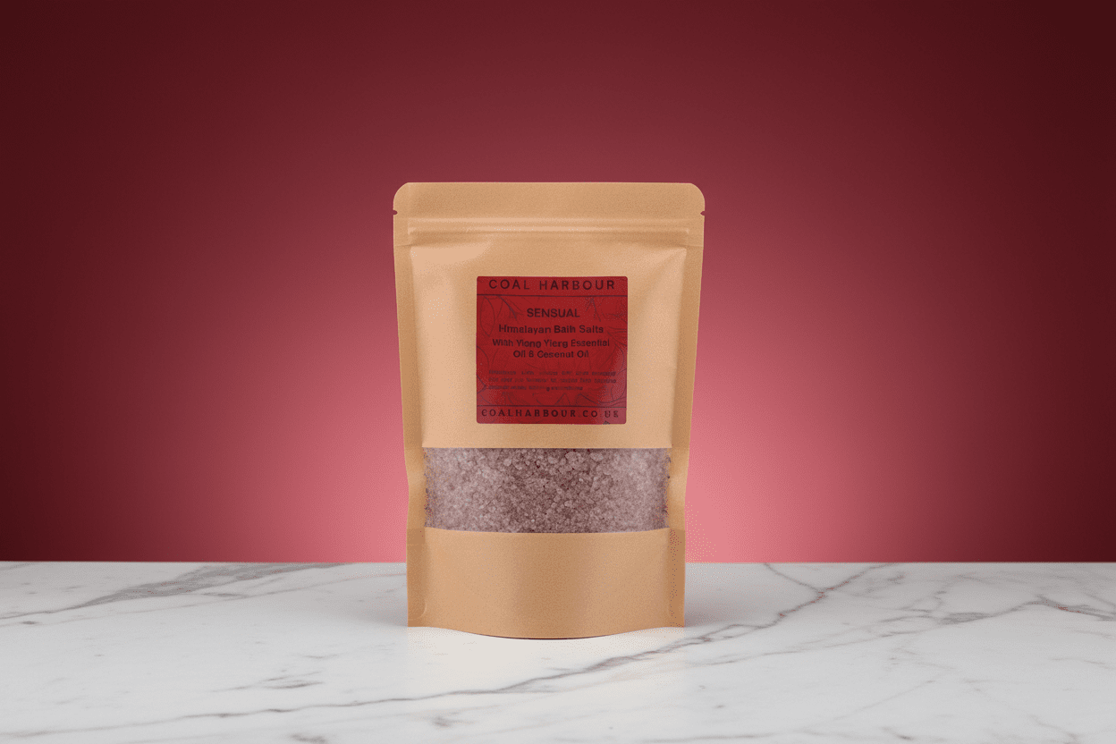 Himalayan Bath Salt Blend - Sensual: Ylang Ylang Essential Oils + Coconut Oil - Coal Harbour