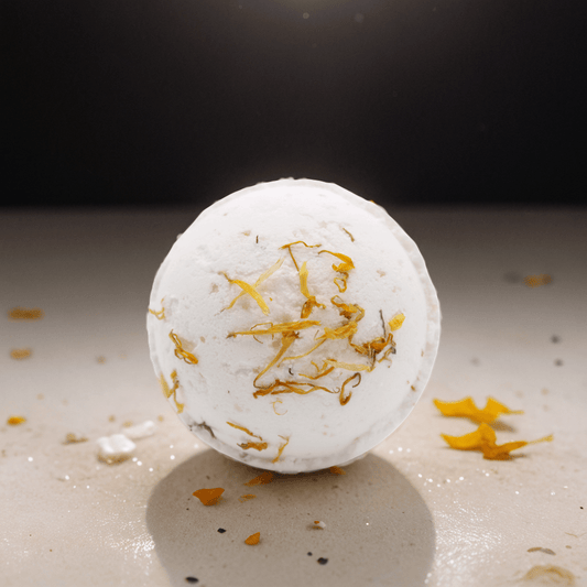 Himalayan Salt Bath Bomb - Energise with Lemon, Ginger, Orange & Avocado Oil - Coal Harbour