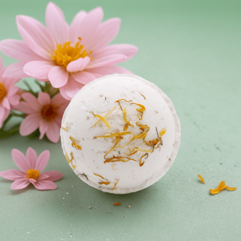Himalayan Salt Bath Bomb - Energise with Lemon, Ginger, Orange & Avocado Oil - Coal Harbour
