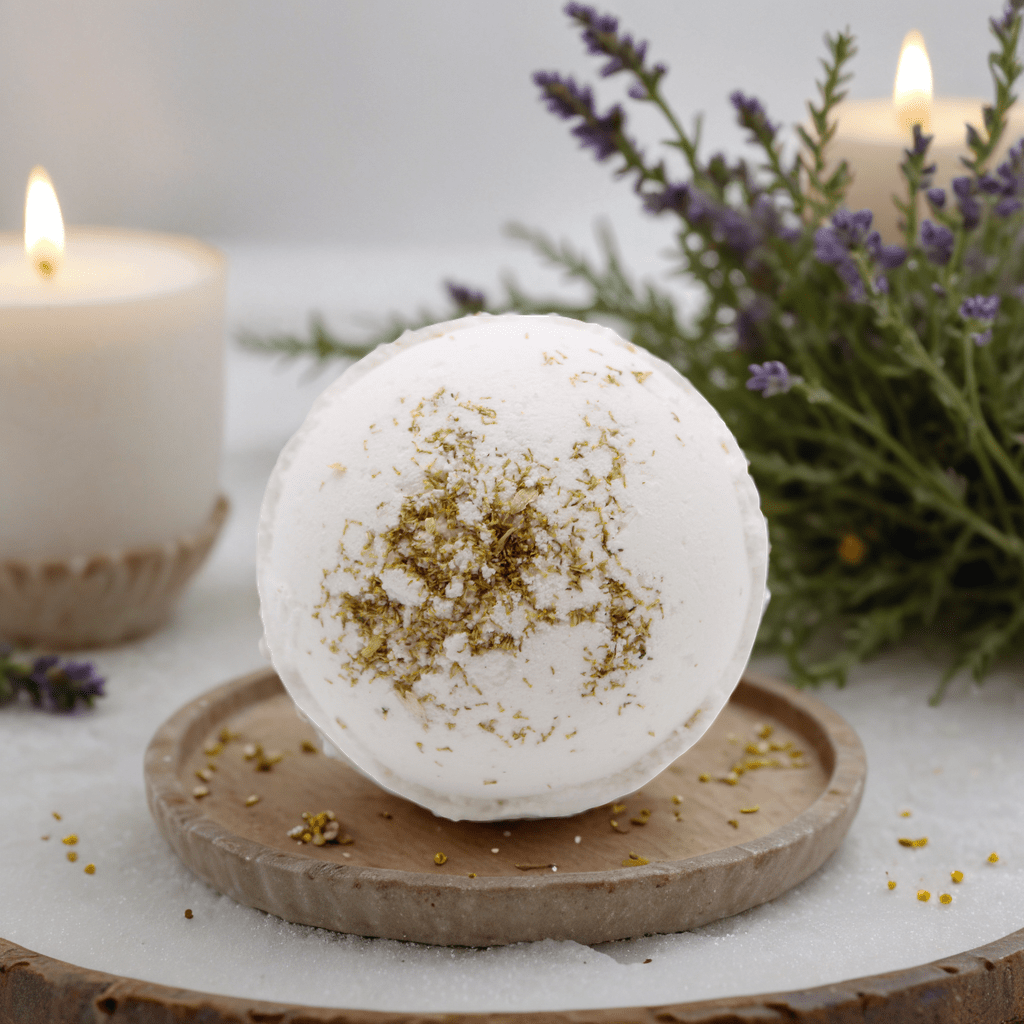 Himalayan Salt Bath Bomb - Skin Revive with Geranium & Grapefruit Vitamin E Oil - Coal Harbour