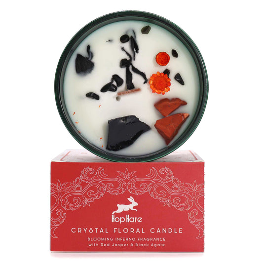 Hop Hare Crystal Magic Flower Candle - The Devil - Coal Harbour