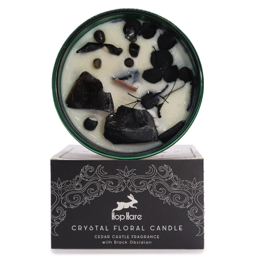 Hop Hare Crystal Magic Flower Candle - The Knight of Swords - Coal Harbour