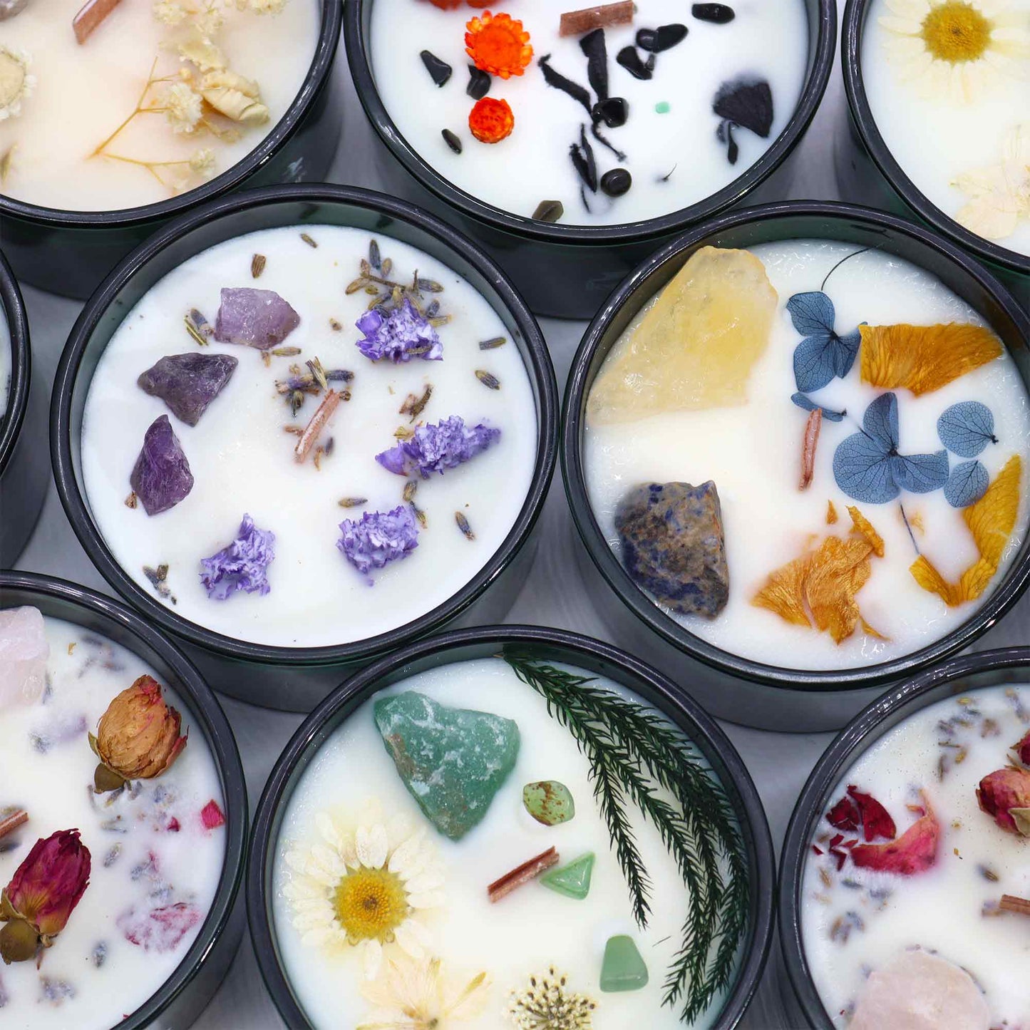 Hop Hare Crystal Magic Flower Candle - The Moon - Coal Harbour