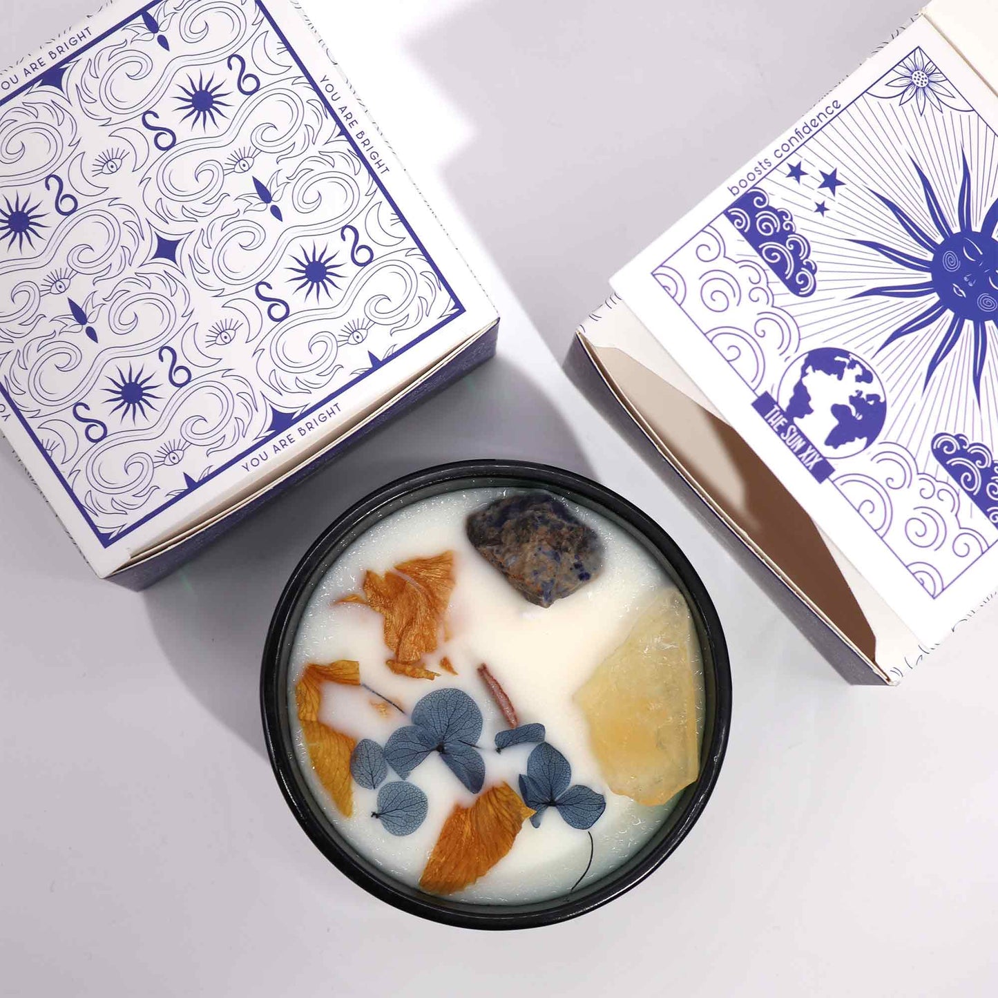 Hop Hare Crystal Magic Flower Candle - The Sun - Coal Harbour