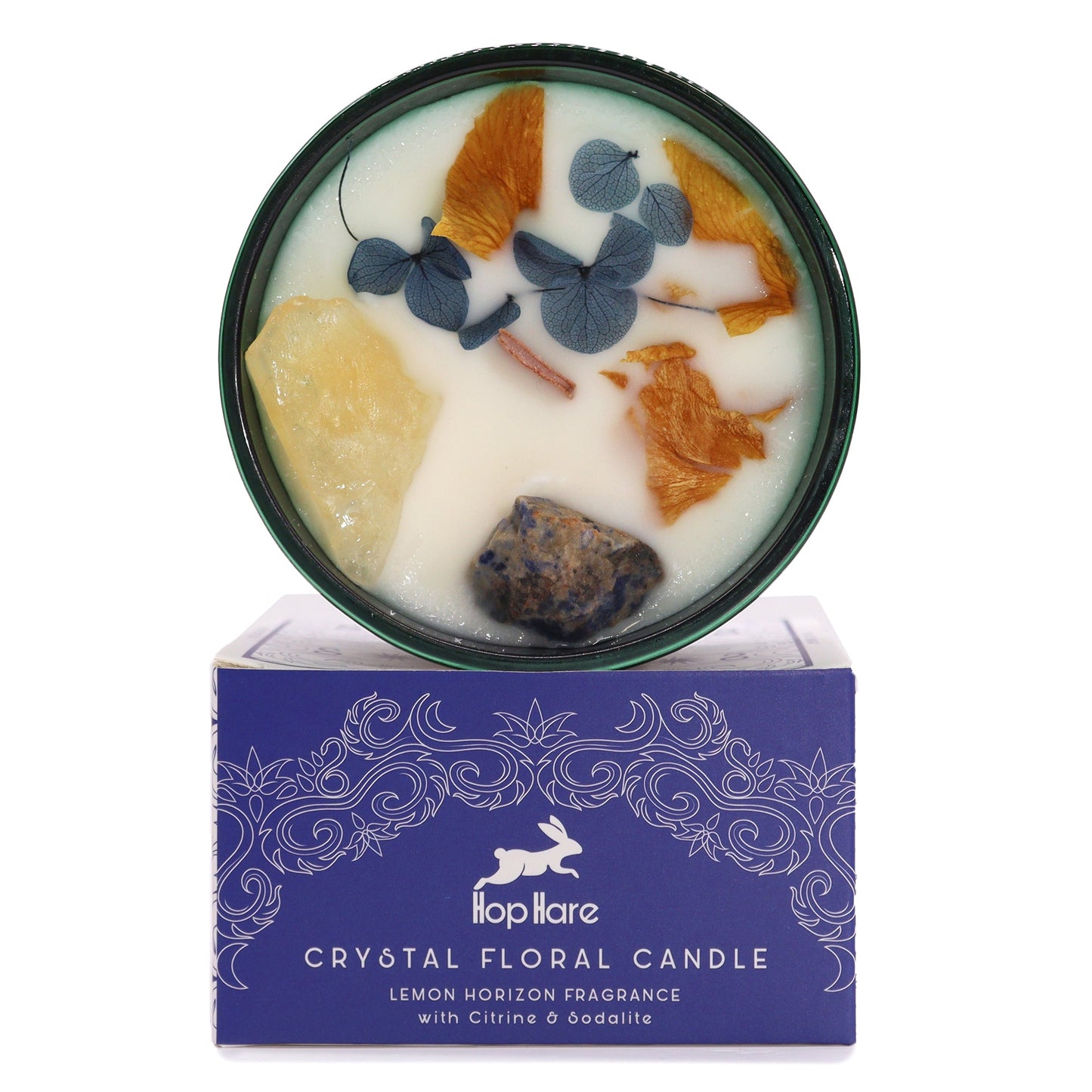 Hop Hare Crystal Magic Flower Candle - The Sun - Coal Harbour